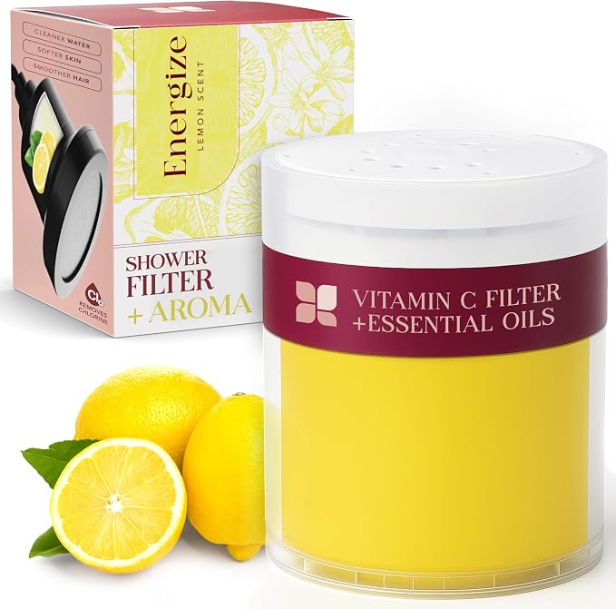 Vitamin C Shower Filter Replacement Cartridge + Shower Steamers Aromatherapy by Unknown