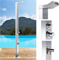 Bondi 316 Marine Grade Stainless Steel Outdoor Shower Panel-No Rust! Perfect for Swimming Pools, Backyards, Beach Houses, Resorts. Hot & Cold Water Connections, Wall Mounted or Freestanding Options.