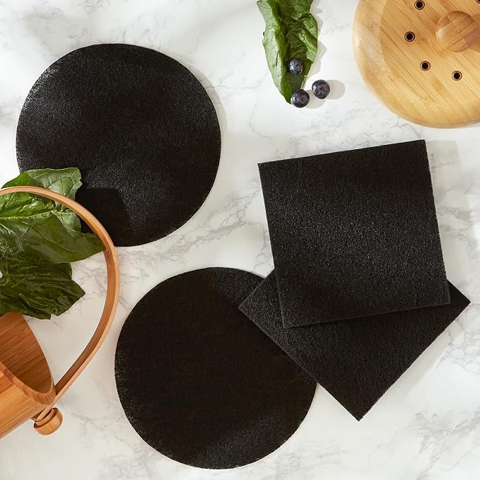 RSVP International Charcoal Compost Bin Filter 2-Piece Set Helps Keep Kitchen - Image 4
