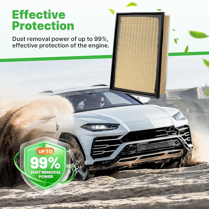 Engine+Cabin Air Filters Kit Fit - Image 3