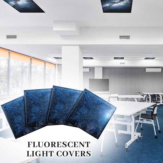 Hortsun 4 Pack 4 x 2 Feet Fluorescent Light Covers, Magnetic Light Filters - Image 5