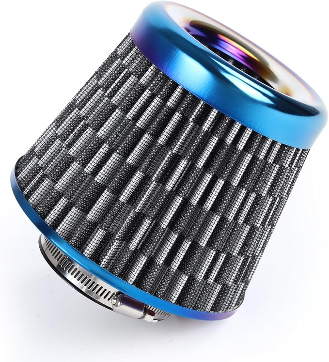 Universal Cold Air Intake Filter Clamp-On Replacement Air Filter Flange by DrivewithConfidence