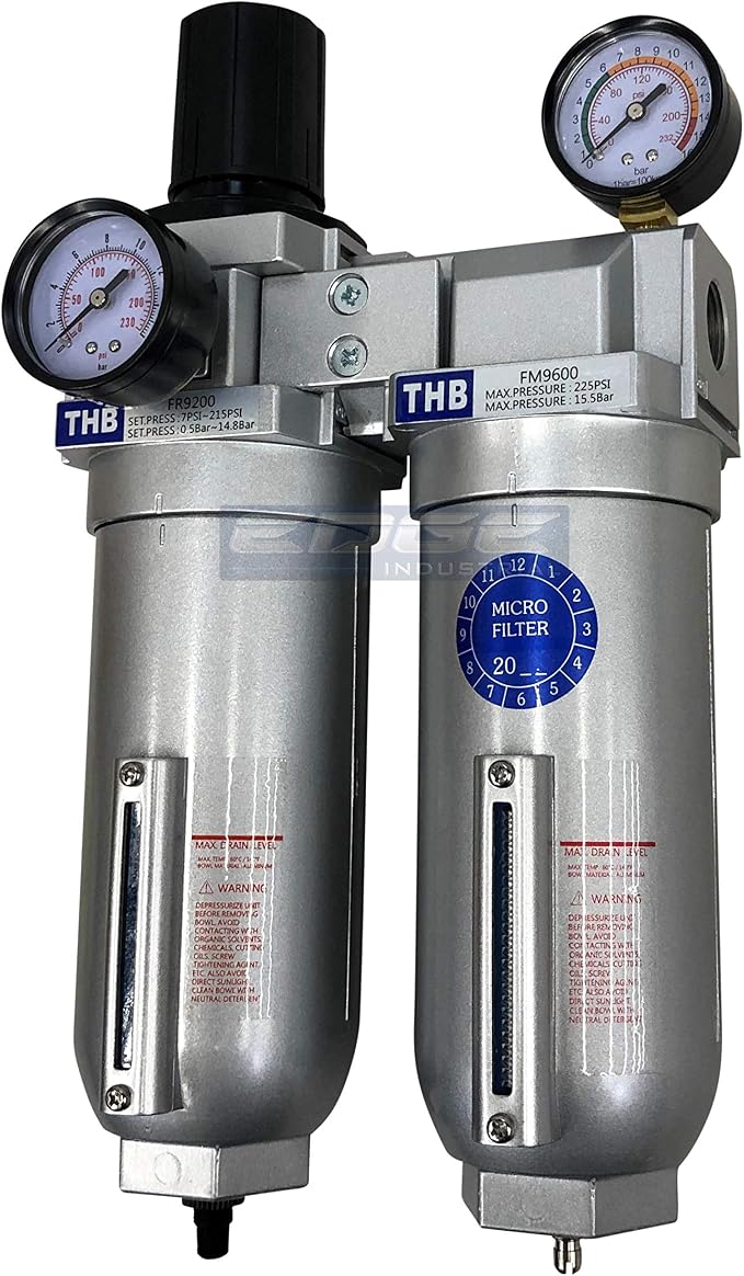 SUPER HEAVY DUTY HIGH FLOW AIR FILTRATION SYSTEM, 2 STAGE PARTICULATE FILTER by Unknown