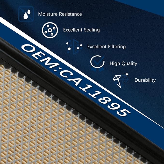 CA11895 Engine Air Filter for 2014-2022 Sequoia, 2016-2023 Tacoma, 2013-2014 - Image 4