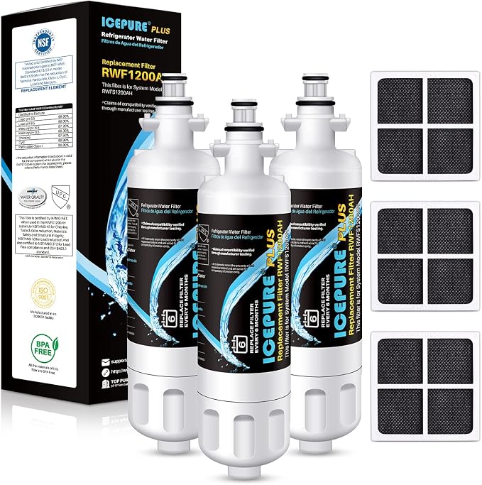 ICEPURE PLUS 9690 NSF/ANSI 53 NSF/ANSI 42Certified Compatible by ICEPURE