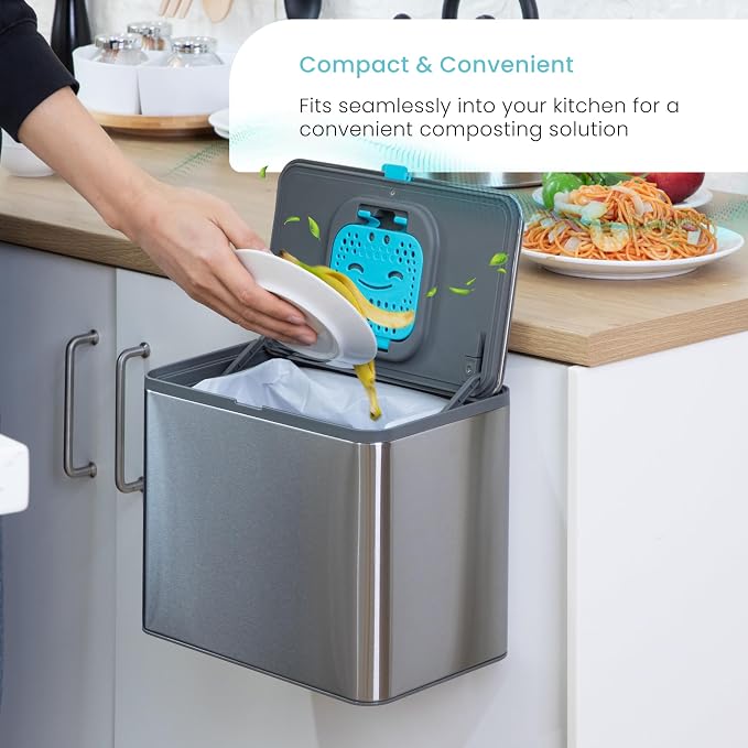 Home Zone Living Kitchen Compost Bin - Image 2