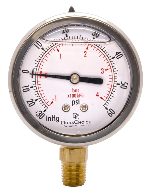 2-1/2" Oil Filled Vacuum Pressure Gauge by DirectMaterial
