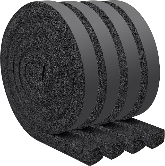 Yotache Open Cell Foam Air Conditioner Insulation Seal Strip 4 Pcs 1"x1" by yotache