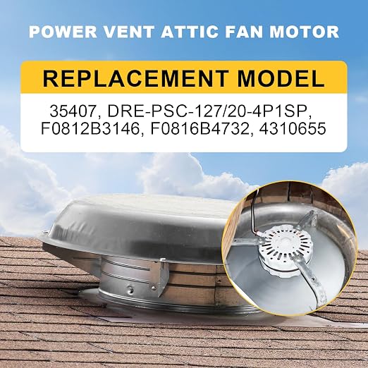 35407 Attic Fan Motor Replacement - Image 2