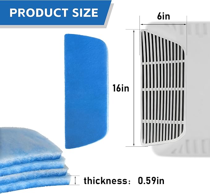 RV Air Filter, RV 6 x 16 inch Replacement - Image 2