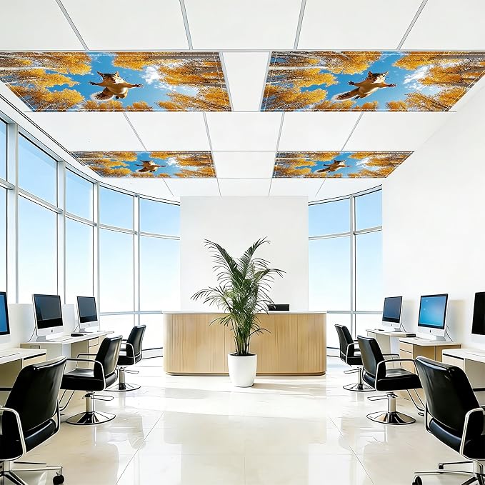 4 Pack 2x4 FT Magnetic Fluorescent Light Covers, Ceiling Light Filters - Image 6