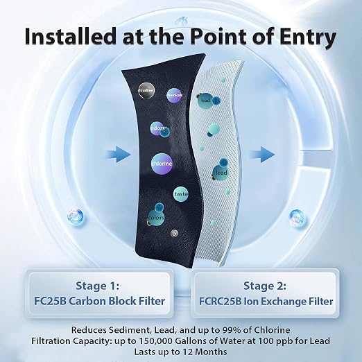 iSpring WGB22B-PB 2-Stage Whole House Water Filter System - Image 3