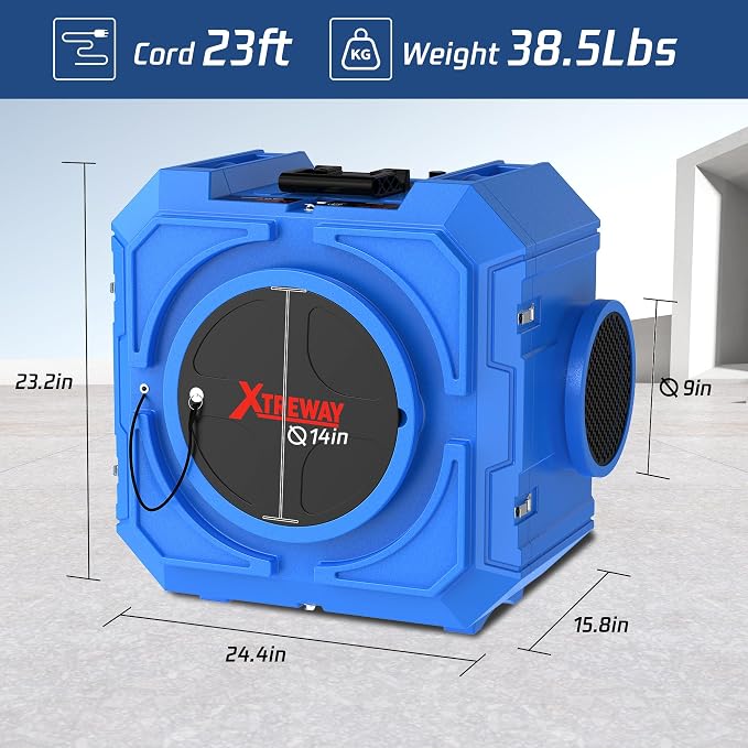 Hepa Air Scrubber 800CFM Commercial Air Purifier - Image 6