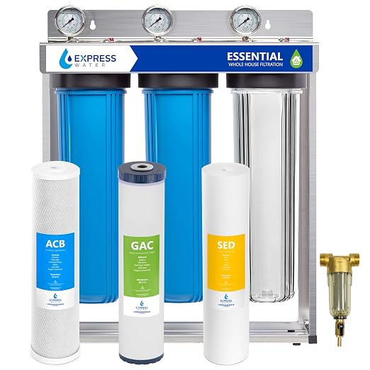Express Water Whole House Water Filter System | ESSENTIAL | 3 Stage Whole Home by ExpressWater