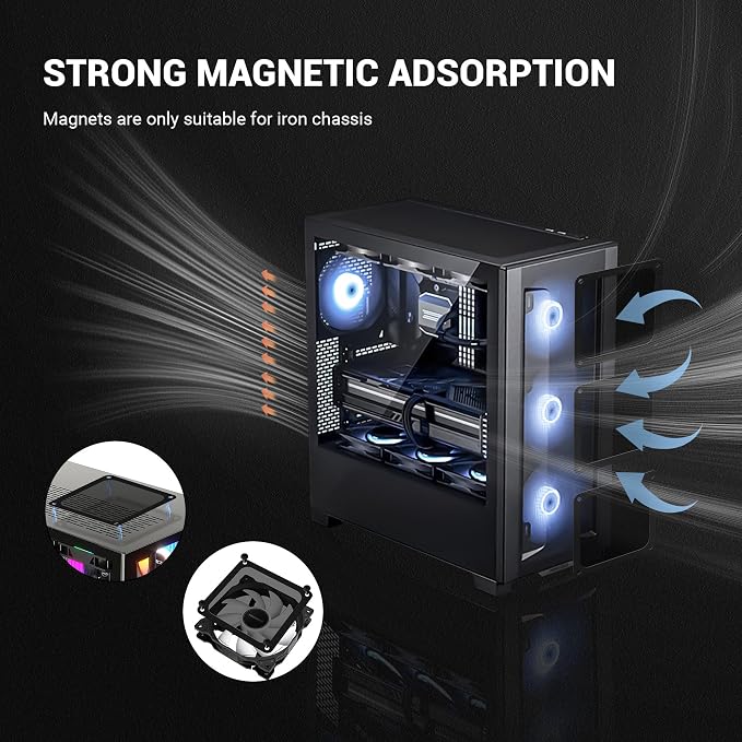 Dust Filter PC 120mm for Computer Cooler/PSU/Routers Nylon 80 Mesh, Magnetic - Image 4