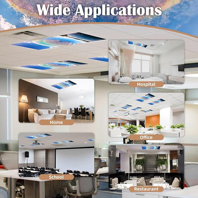 ANGSYLTH 2 Pcs Fluorescent Light Covers - Image 5
