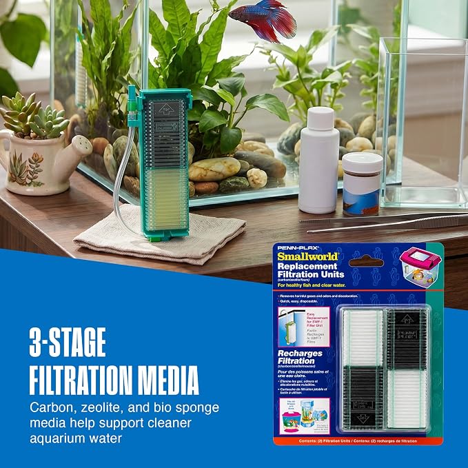 Penn-Plax Small World Replacement Aquarium Filter Media – Safe - Image 6