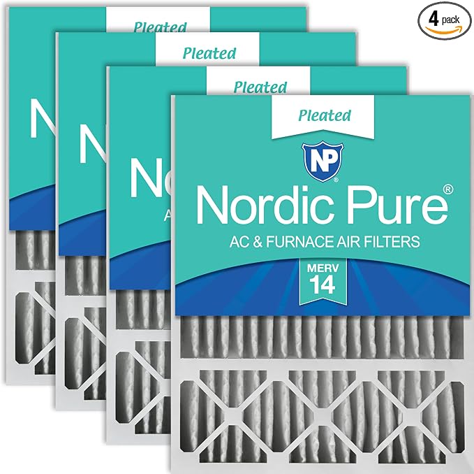Nordic Pure 20x25x5 Lennox X6673 X6675 Replacement MERV 14 Air Filters 4 Pack by NordicPure