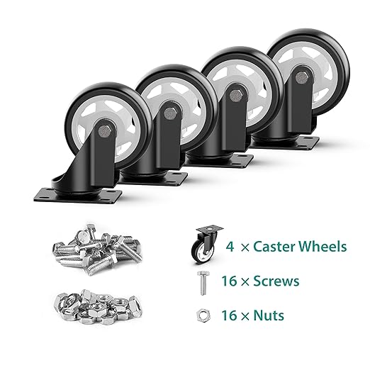 4 inch Caster Wheels Heavy Duty Swivel Casters - Image 6
