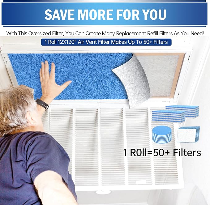 UBeesize Air Vent Filters, MERV 8 Triple Vent Filter Kit - Image 5