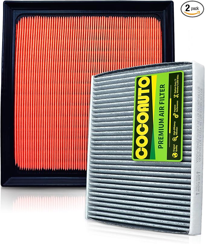 Engine & Cabin Air Filter Kit for Corolla Cross SUV Hybrid 2.0L, Prius Hybrid by COCOAUTO