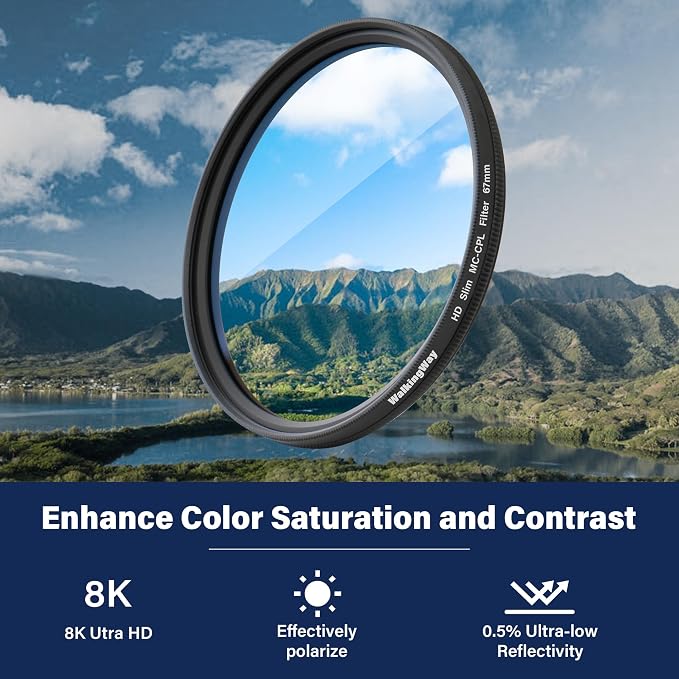 Walking Way 58mm Circular Polarizing Filter Ultra-Slim MC CPL Filter Optical - Image 5