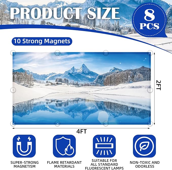 ANGSYLTH 8 Pcs Fluorescent Light Covers - Image 2