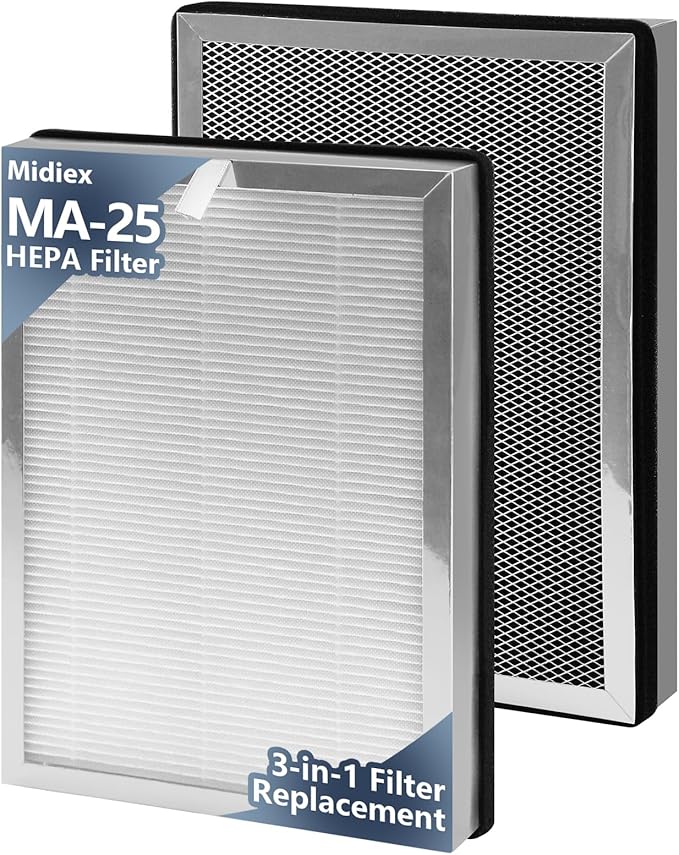 2 PCS MA25 Replacement Filter Compatible by MidiexHEPAFilters