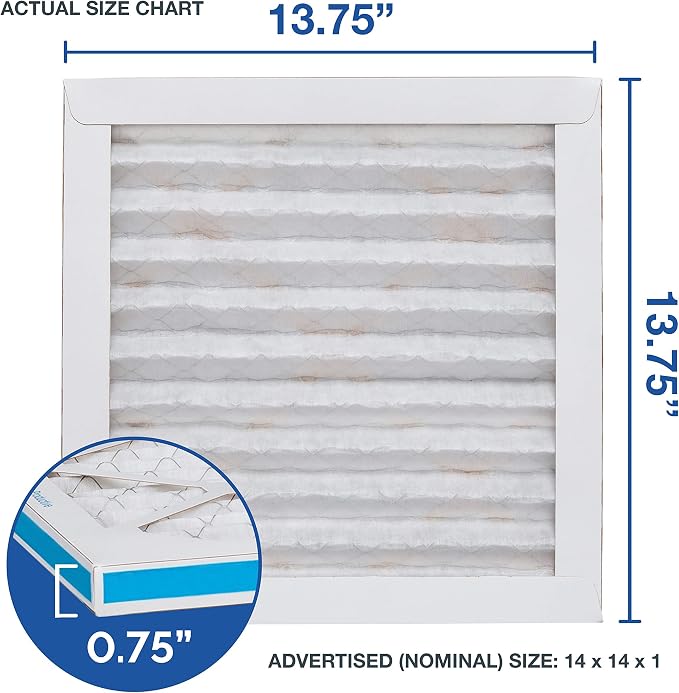 14x14x1 AC and Furnace Air Filter by Aerostar - Image 2