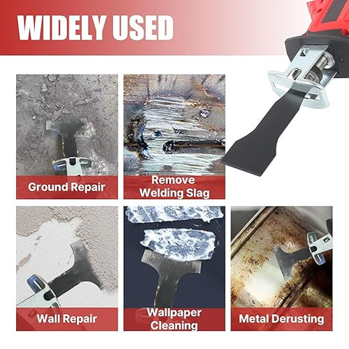 1-3/16''(30mm) HCS Reciprocating Saw Blade, Saber Shovel Length Cleaning Tool for Removing Tile Grout Glue Gaps