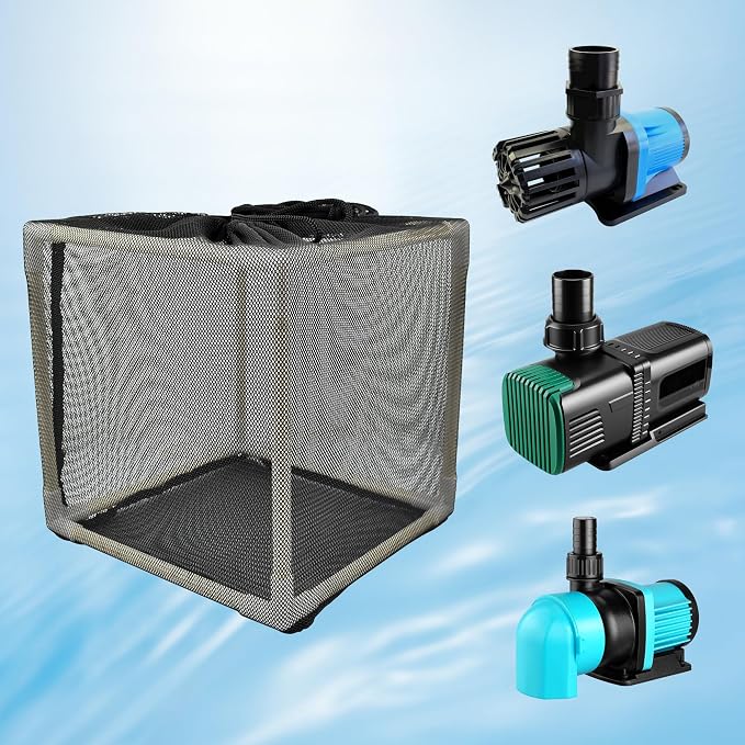 CONQUERALL 10 Inch Pond Filter Bag Anti Clogging Cube Filter Box Large Pump - Image 2