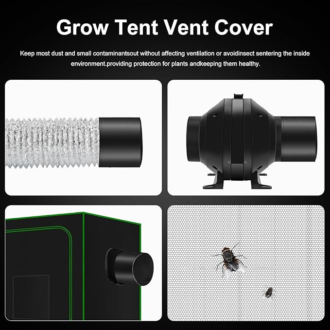 MELONFARM 4 inch Air Carbon Filter Smelliness Control - Image 3