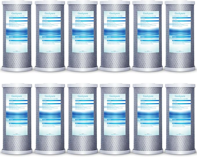 Geekpure 10-Inch Carbon Block Replacement Water Filter Cartridge by Geekpure