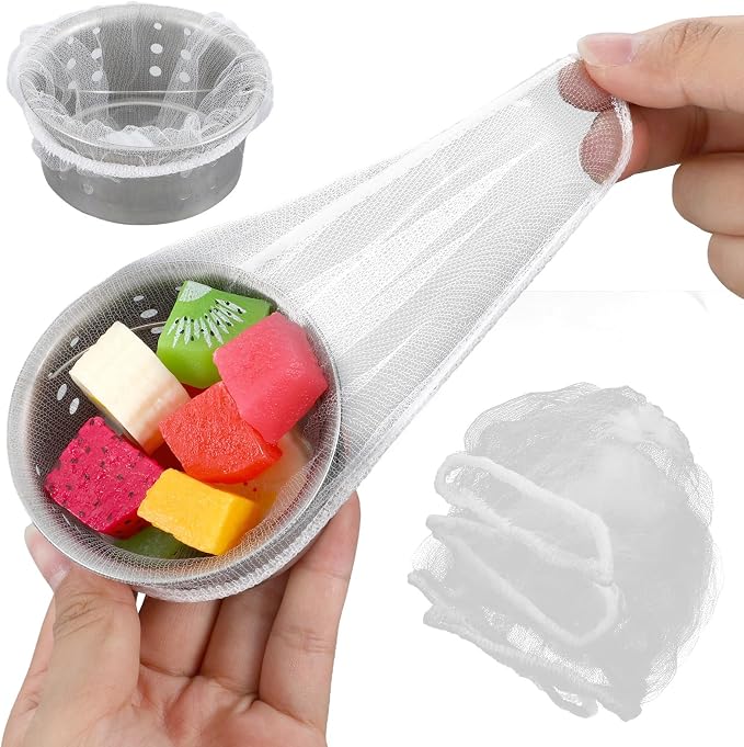 300 PCs Disposable Mesh Sink Strainer Bags, Kitchen Strainer Mesh Bag Non-Clog - Image 8