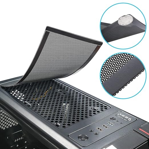360mm x 120mm PC Case Dust Mesh Filter, Magnetic Frame Computer Fan Dust Mesh - Image 3