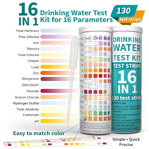 22 in 1 Drinking Water Test Kit 130 Strips - Image 6
