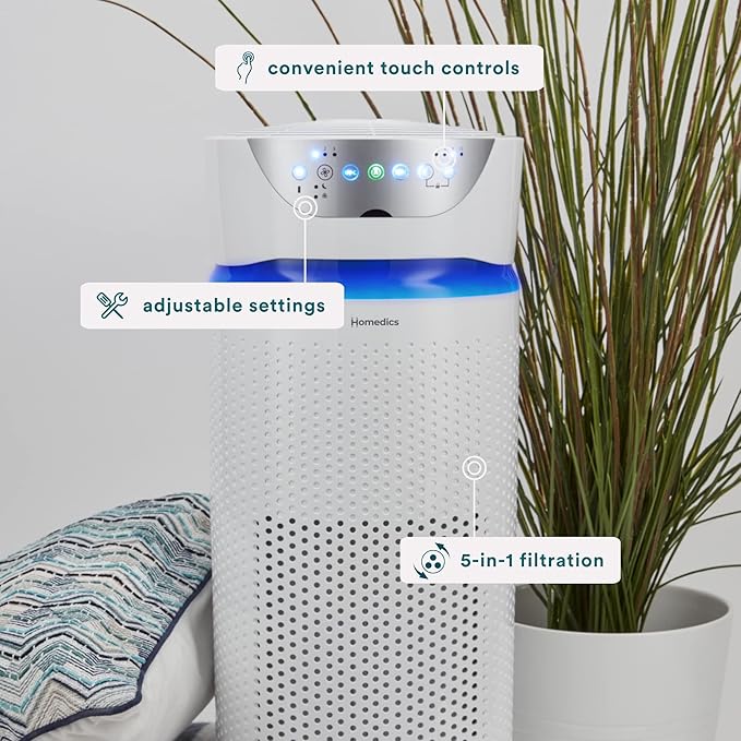Homedics 5-in-1 UV-C Air Purifier - Image 3