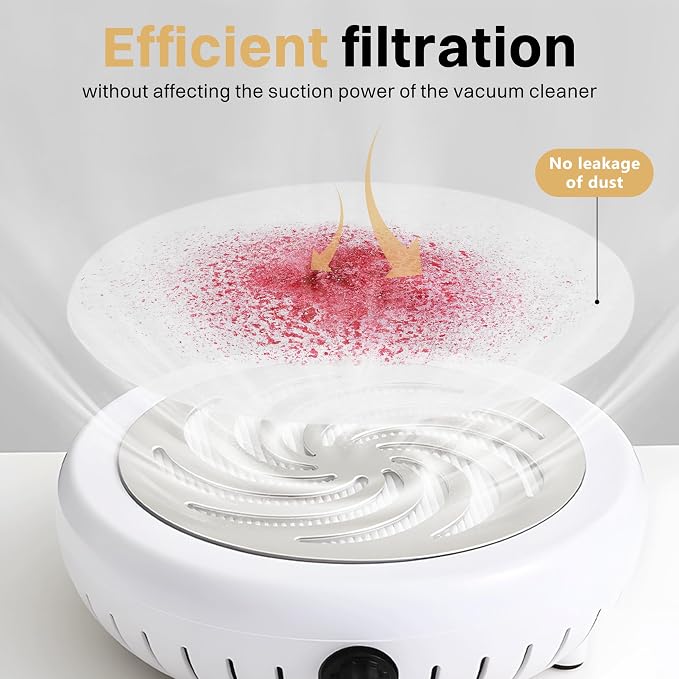 200 Sheets Nail Dust Collector Filter Paper Disposable Nail Dust Filters - Image 4