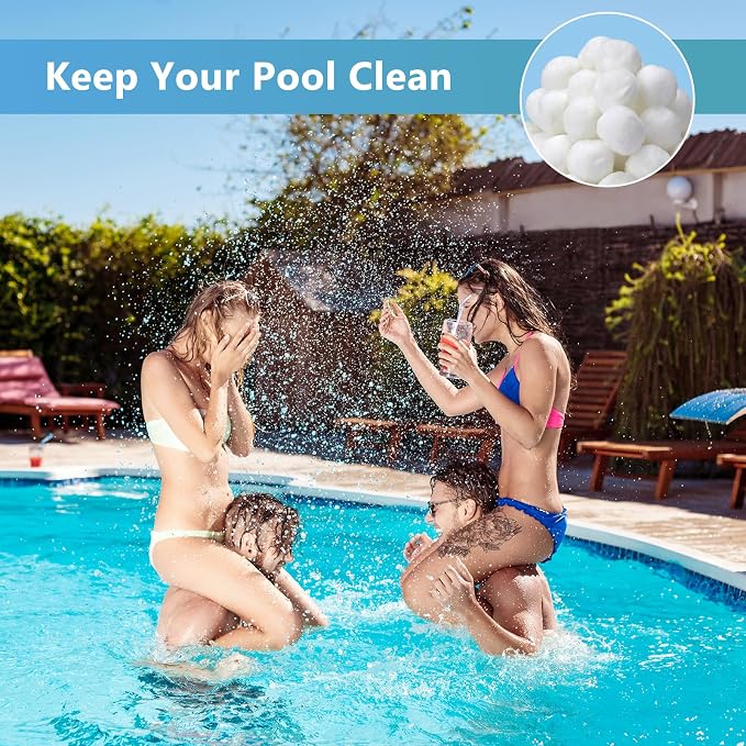 3.08 lbs Pool Filter Balls for Sand Filter Pump, Dry Filter Sand Balls - Image 7