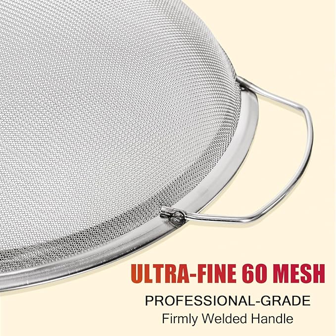 Fine Mesh Paint Strainer 60 Mesh Stainless Steel Paint Filter Emulsion Honey - Image 3