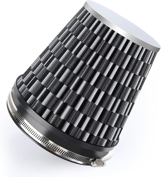 6" 152mm Cold Air Intake Filter Clamp-On Replacement High Flow Inlet Air Filter by DrivewithConfidence