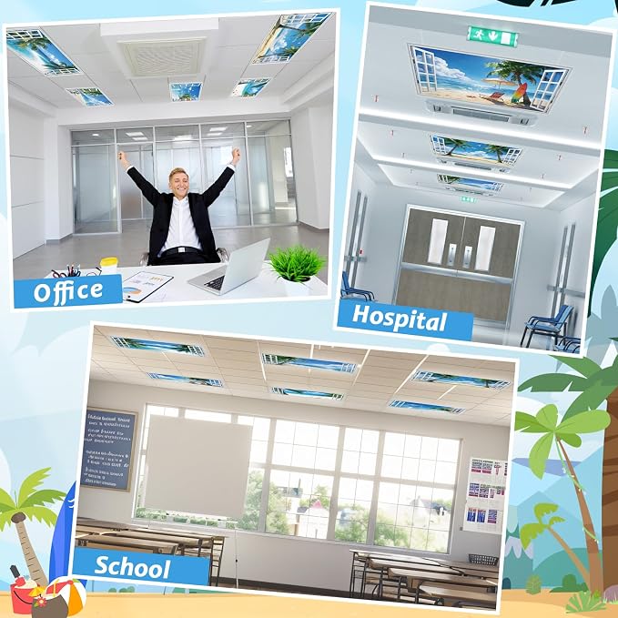 Wiooffen 6 Pcs Fluorescent Light Covers - Image 5
