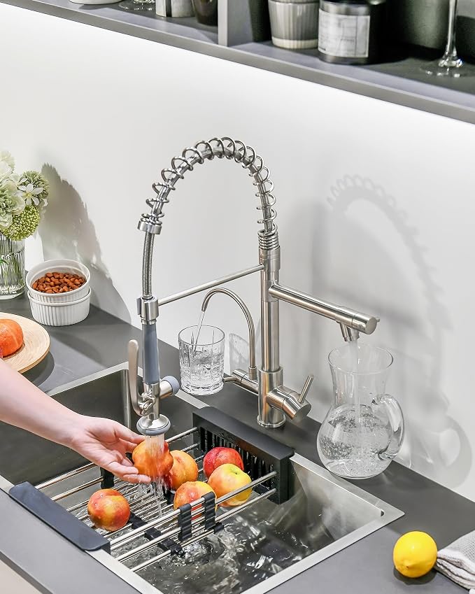 Fapully Commercial 3 Way Kitchen Faucets - Image 6