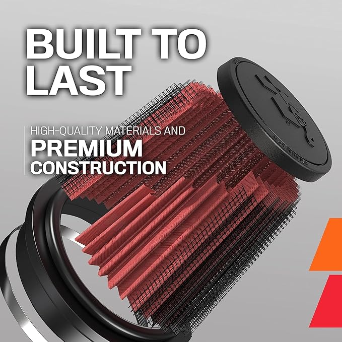 K&N High-Flow Original Lifetime Universal Clamp-On Air Filter: High Performance - Image 5