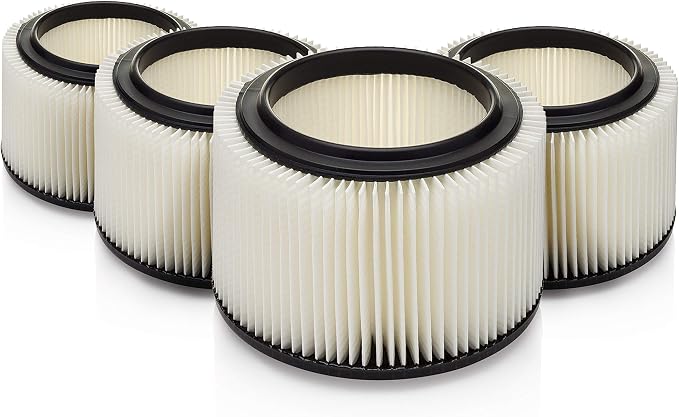 Craftsman 3 & 4 gal. Replacement Filter by Kopach, 4 Pack, Deluxe Fine Particle by Kopach+Filter