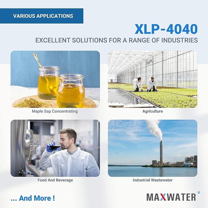 Max Water XLP-4040 Reverse Osmosis 4" x 40" RO Membrane, 2300 GPD | XLP 4040 - Image 5