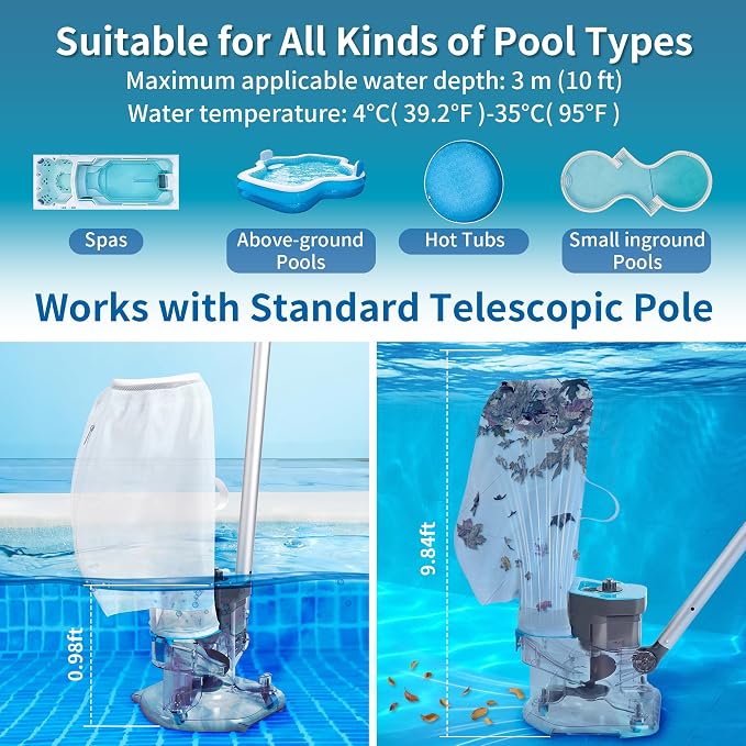 Cordless Pool Leaf Vacuum Cleaner - Image 7