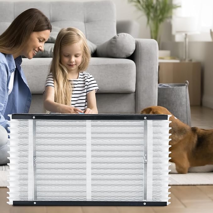 VEVOR 16x28x4 Furnace Air Filter, MERV 13 Pleated HVAC AC Replacement, - Image 8