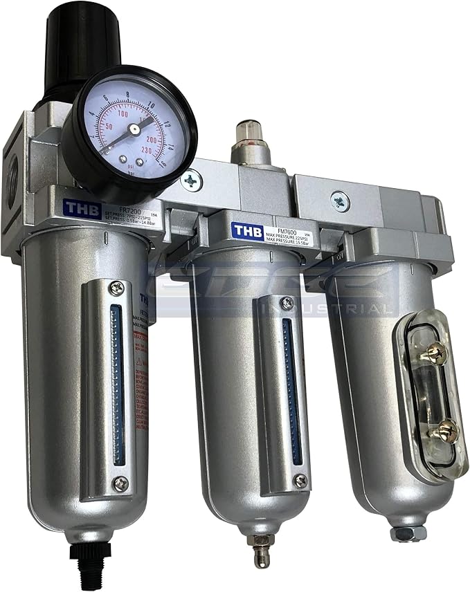 3 STAGE, HEAVY DUTY INDUSTRIAL GRADE FILTER REGULATOR COALESCING DESICCANT - Image 2