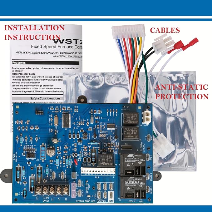 Furnace Control Board Fits Carrier HK42FZ004, HK42FZ034 Series Furnace Control - Image 6